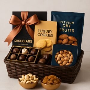 Gourmet Hampers (Chocolates, Dry Fruits, Cookies)